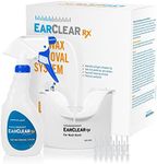 EarClear Rx Ear Wash Flexible Kit, Physician Preferred for Ear Wax Removal and Ear Irrigation, 20 Tips Included for Separate Ear cleanings and Ear Basin