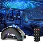 Star Projector, CIMELR Galaxy Projector with Music Bluetooth Speaker and White Noise,Night Light Projector with Remote Control,Northern Lights Aurora Projector for Home Decor,Bedroom,Ceiling (Black)