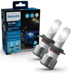 Philips Ultinon Pro6000 Boost H7 LED Headlight Bulb with Road Legal*, 300% Brighter Light**, Silver