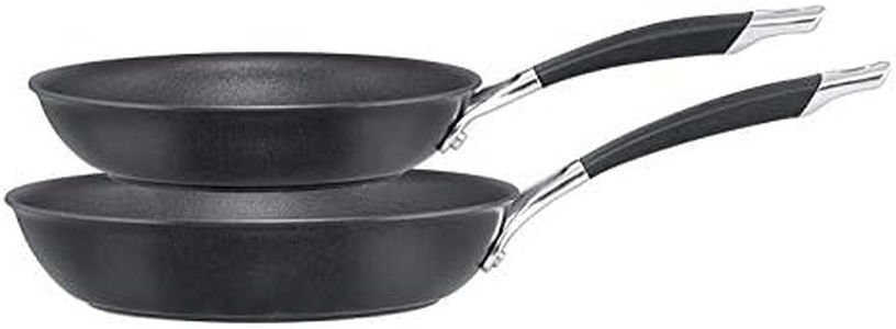Circulon Momentum Hard Anodised 21.6cm and 25.4cm Frypan Twinpack - Black, Set of 2