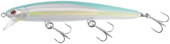 LITTMA—Saltwater Jerkbait, LITTMA Surf Minnow 110, California Surf Fishing, Crankbait Surf Flash Fishing Salt Pro Lure Minnow 110, Pearl Pink Belly Glow Fishing Lures