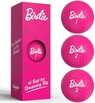 Shanker Golf Balls - Birdie Pink Golf Balls - Funny Golf Gift for Women (Sleeve of 3, Novelty) - The #1 Ball for Dreaming Big - Golf Balls for Women