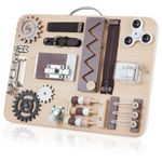 KUMUNI - Dementia Activities for Seniors - Fidget Busy Board for Adults with Dementia - Dementia Products for Elderly - Alzheimers Activities - Gift for People with Alzheimers