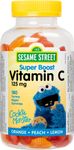 Sesame Street Super Boost Vitamin C Kids Gummy by Webber Naturals, 180 Gummies, 125 mg of Vitamin C Per Gummy, For Children Age 3 and Up