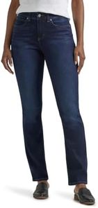 Lee Women's Petite Ultra Lux Comfort with Flex Motion Straight Leg Jean, Main Thrill, 6 Petite