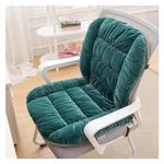 Green,Heating pad,TBRONUY Heated Seat Cushion Desk Chair Cushion Non-Slip Rocking Chair Cushion Soft Heated Seat Pad Ties USB Heating Thickened Seat Warmer for Office Chair,Computer Chair