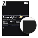 Neenah Astrobrights Color Cardstock, Letter 8.5 x 11 Inches, 65 Pound Cover, Eclipse Black, 100 Sheets (22024)