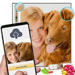 Custom Diamond Painting Kits,Adults 5D DIY Personalized Diamond Art Photo,Custom Your Own Picture,Diamond Dotz Kits, Rhinestone Painting, Paint with Diamonds, Square Drill (15.7x15.7inch/40x40cm)