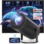 CLOKOWE Portable 4K Mini Projector 