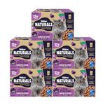 Webbox Naturals Complete Senior (11+) Wet Cat Food, 60 x Meat & Fish in Jelly Variety Pack - Made with Natural Ingredients and No Nasties (60 x 100g Pouches)