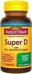 Nature Made Super Vitamin D Immune Complex, Vitamin D3, Selenium, Copper and Zinc Supplements for Immune Support, 70 Tablets, 70 Day Supply