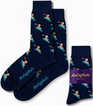 Snow Boarder Socks For Him | Snowboard Fun Socks Gift for Her | Snowing Happy Gift Socks Quirky Novelty Present for Dad | Socks for Mum (Snowboarder)