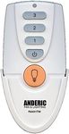 Anderic Replacement for FAN51T Remote with Wall Mount for Hampton Bay Ceiling Fans - (Model: FAN-51T, FCC ID: L3HFAN51T) - FAN51TW