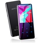 AGPTEK 32Gb Mp3 Player With Bluetooth 5.0, 2.4" Curved Screen Music Player With Speaker Hifi Lossless Sound With Fm Radio, Voice Recorder, Supports Up To 128Gb