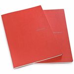 Fabriano Ecoqua A4 Staple Bound Lined Notebook Raspberry (Pack Of 2) - Red