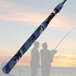 SoftShrink Camouflage Pattern Shrink Wrap for Golf Clubs & Tool Handles - Heat Resistant, Sleek Surface (28mm Diameter, 1.65 ft Length, Blue Camo Color)