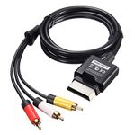 TCOS TECH Xbox 360 AV Cable Audio Video Cord for Microsoft Xbox 360 Slim S and Fat Arcade Console