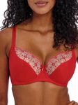 Freya Women's Hallie Underwire Plunge Bra, Chili Red, 32H