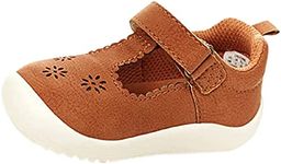 Stride Rite 360 Unisex-Child Cheyenne Mary Jane Flat, Tan, 6 Toddler