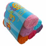 Bright Bots Baby Terry Towelling Nappies, Absorbent and Reusable Cloth Diapers, 100% Soft Cotton Washable Nappies, 60cms (Girls)