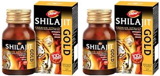 Dabur Shilajit Gold - 20 Capsules | 100% Ayurvedic Capsules for Strength, Stamina and Power | Premium Ayurvedic Supplement | For Men (Pack of 2)