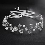 HJYHYN Crystal Pearl Bridal Headban