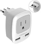 TESSAN Italy Travel Power Adapter, 