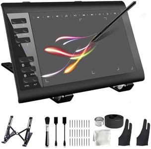 TEROW Tavoletta grafica da disegno, 10 x 6 pollici tablet digitale con staffa e 8192 livelli stilo per PC/Mac/Android 5.0 e superiori con funzione OTG per disegno e insegnamento online