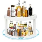 Ninonly 2 PCS Lazy Susan Turntable 360° Turntable Fridge Organizer 10 Inch Fridge Turntable Spice Holder Kitchen Turntable Organizer for Kitchen, Fridge, Cosmetics, Spices