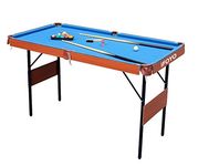 IFOYO 55 Inch Folding Pool Table, Pool Table Steady Modern Space Saving Billiard Table Game, Family Leisure Snooker Table for Kids and Adults