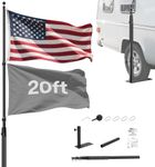 SMOQIO RV Telescoping Flag Pole Kit