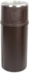 Rubbermaid Commercial FG818088BRN 25-Gallon Classic Ash/Trash Container with Doors, Brown