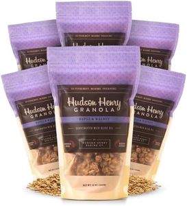 Hudson Henry Maple Walnut Granola | Gluten Free Granola with Nuts and Seeds | Vegan, Non-GMO & Small Batch Baked with Pure Maple Syrup & Extra Virgin Olive Oil | 6 Pack, 12 oz Bags