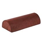 YANGHX Memory Foam Bolster Pillow for Neck Back Lumbar Spine Knee Pain Relief Pillow Support Half-Moon (BROWN)