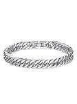 Richsteel Stainless Steel Bracelet for Men 8mm Wide Cuban Link Chain Bracelets 8.2 Inch