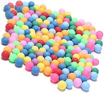 KEVENZ 60-Pack Ping Pong Balls, Assorted Color Table Tennis Balls, Multi-Color Pong Balls for Pong Games, Arts and Craft, Party Decoration and Pet Toy