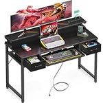 ODK Computer Desk with Drawers, 48 