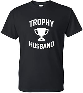 Trophy Husband Funny T Shirt, Black, X-Large