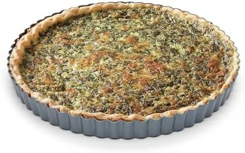 Fox Run 4435 Loose Bottom Quiche Pan, Carbon Steel, Non-Stick, 9.375-Inch