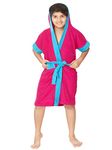 SAND DUNE Bathrobe for Boys - Terry Cotton Bathrobe Gown | Half Sleeves | Knee Length | Pocket with Waist Belt for 14-15 Years Age Boys