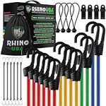 RHINO USA Bungee Cords with Hooks -