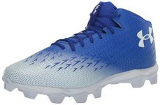 Under Armour Men's Spotlight Franchise Rm 4.0 Football Shoe, (400) Team Royal/White/White, 15