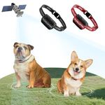Wireless Dog Fence for 2 Dogs, Electric Fence Collar, Pet Containment System with AI Smart GPS Signal for Outdoor, Waterproof and Rechargeable Dog Collar Fence, Range 65-3290 FT (2 Collars)