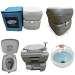 Amaze (With Carry bag) Portable Toilet Orthopaedic Aid Event Furniture Commode- ELECTRIC FLUSH