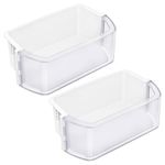 [2 PACK] UPGRADED DA97-12935A Door Bin Compatible with Samsung Refrigerator Door Shelf Replacement, Right & Left RF220NCTASR Door Shelf RF220NCTAWW, RF220NCTASG, RF220NCTASP, RF221NCTASR, RF221NCTASP