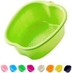 AXLOFO® Foot Soaking Bath Basin, Large Plastic Foot Soaking Tub, Foot Massage Foot Bath Bucket, Great for Getting The Dead/Old Skin Off Your Feet (Apple Green)