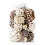 ANDALUCA Natural Tones Vase & Bowl Filler Decorative Balls (Natural Orbs)