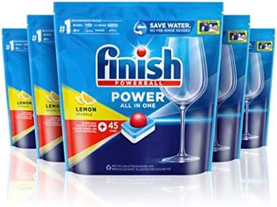 Finish Power All In One Dishwasher Tablets, Lemon Sparkle, 225 Tablets