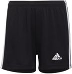 adidas Girls' Squadra 21 Shorts, Black/White, Medium