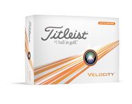 Titleist Velocity Golf Balls, Matte Orange (One Dozen)